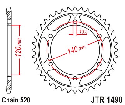 GSX-R 750 (1996 - 1999) rear sprocket 37 tooth pitch 520 black | JT Sprockets