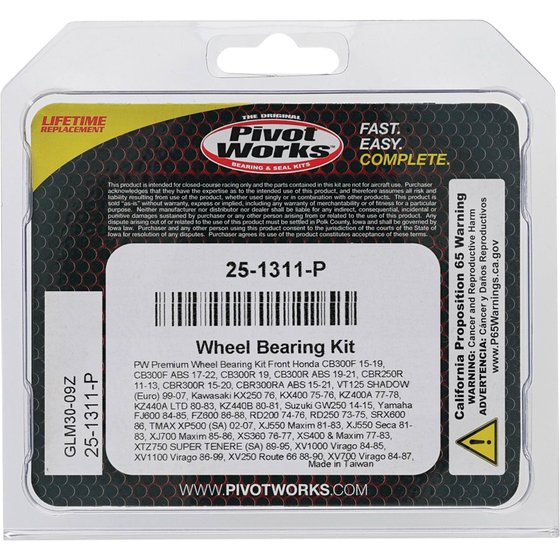 GW 250 (2014 - 2015) wheel bearing kit front | All Balls