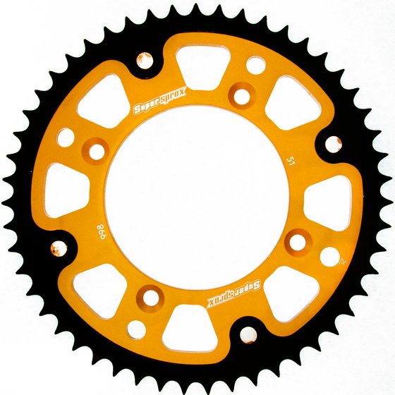 RM 80 X (1982 - 1982) supersprox stealth rear sprocket su rm80/85, ya yz80/85 gold 52 | Supersprox