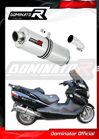 AN 650 BURGMAN (2013 - 2013) exhaust silencer oval | Dominator