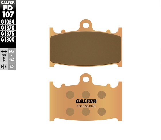 SV 650 (1999 - 2022) street sinter brake pad | GALFER