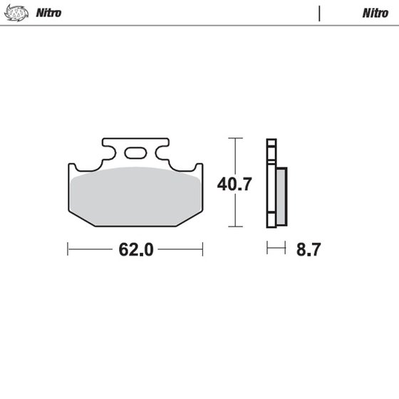 RM 125 (1989 - 1990) nitro offroad brake pad | MOTO-MASTER