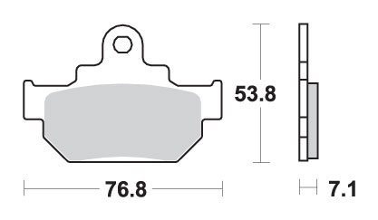 TU 250 (1997 - 2000) brakepads ceramic | SBS