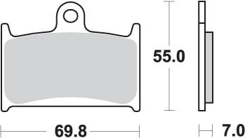 RF 900 R (1994 - 1997) brakepads sintered | SBS