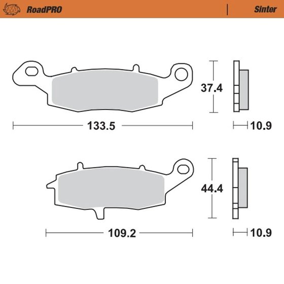 BOULEVARD C90 (2005 - 2016) sintered rear brake pad | MOTO-MASTER