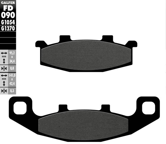 DR 750 S BIG (1992 - 1999) semi-metal brake pad | GALFER