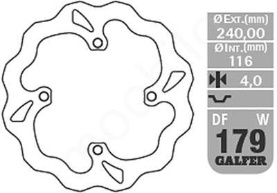 RM 250 (2004 - 2006) fixed wave brake rotor | GALFER