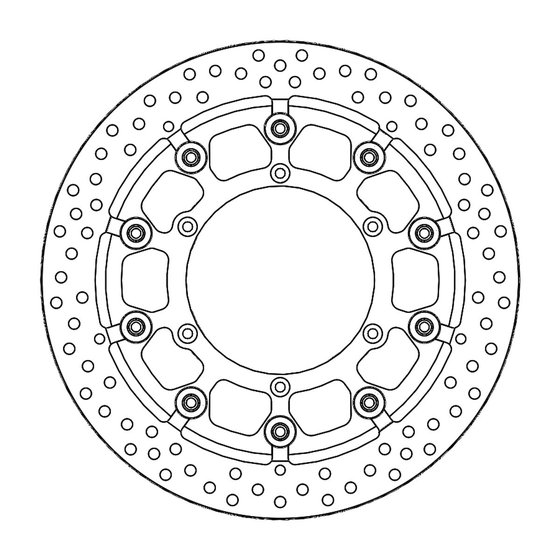 RM 250 (1989 - 2010) moto-master supermoto racing brakedisc front yamaha (t-floater halo ø300x5.5x34m | MOTO-MASTER