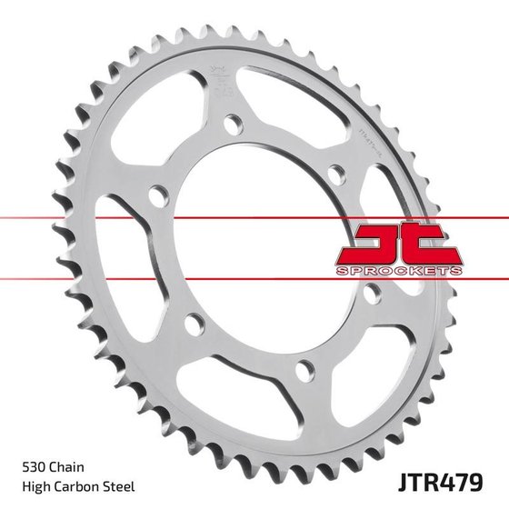 GSX-R 1000 (2009 - 2016) rear steel sprocket - 48 teeth, black | JT Sprockets