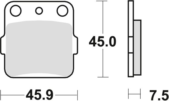 RM 65 (2003 - 2005) sintered metal offroad brake pad | TRW