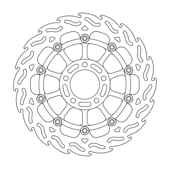 GSF 1200 BANDIT (1995 - 2005) street front right brake disk flame floating for optimal cooling and resistance | MOTO-MASTER