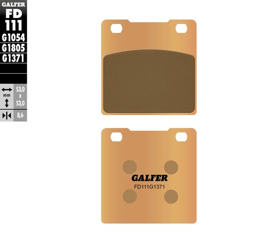 VS 1400 GLP INTRUDER (1992 - 1992) street sinter brake pad | GALFER