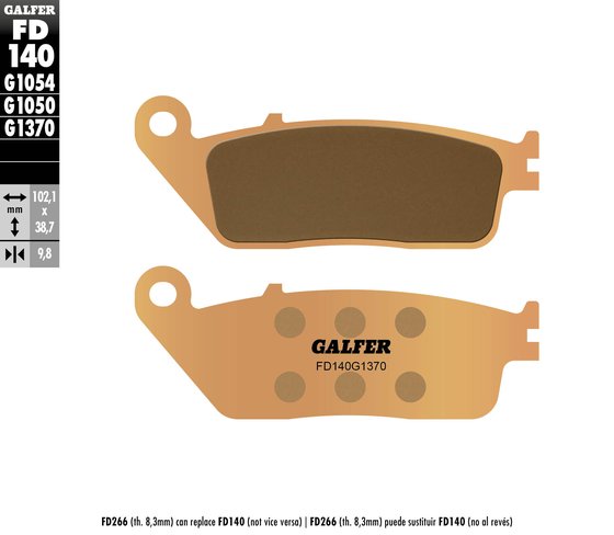 BOULEVARD C90 (2005 - 2016) street sinter brake pad | GALFER