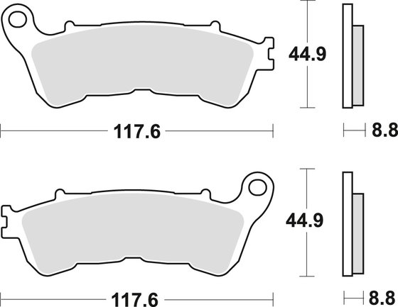 C 109 RT BOULEVARD (2008 - 2011) sintered metal brake pads | TRW