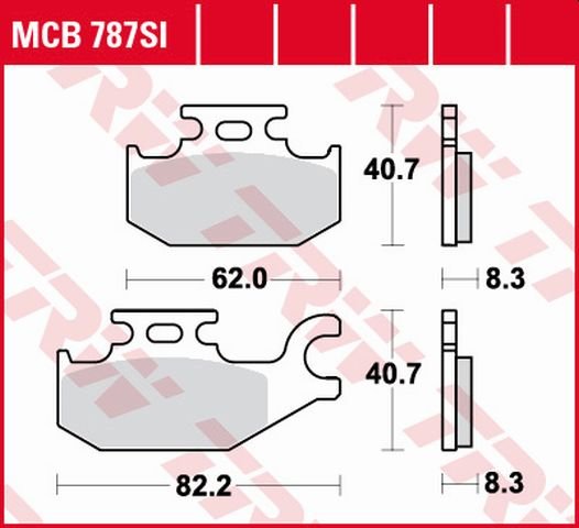 LT A 750 (2009 - 2016) sintered metal brake pad | TRW