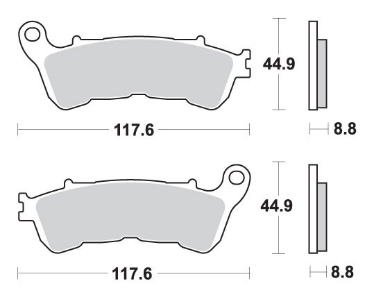 C 1800 R INTRUDER (2008 - 2012) brakepads sintered | SBS