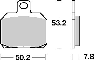 UH 125 BURGMAN (2002 - 2006) brakepads ceramic | SBS