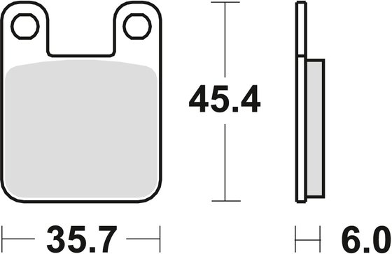 AY 50 KATANA LC (1997 - 2004) allround organic standard brake pad | TRW