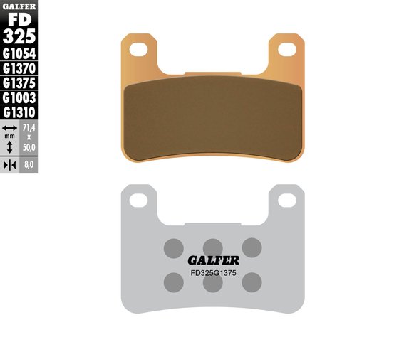 GSX R 600 (2008 - 2010) sport sinter brake pad | GALFER