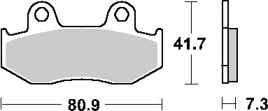 AN 400 BURGMAN (1999 - 2000)  sbs brakepads ceramic | SBS