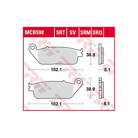 AN 650 BURGMAN (2002 - 2018) sintered metal brake pads | TRW