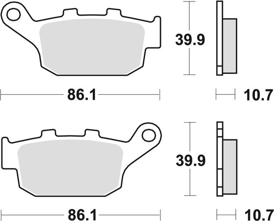 XF 650 FREEWIND (1997 - 2002) allround organic brake pad | TRW