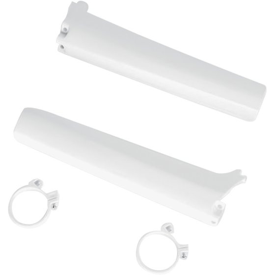 RM 125 (1992 - 1993) fork slider protectors - white | UFO