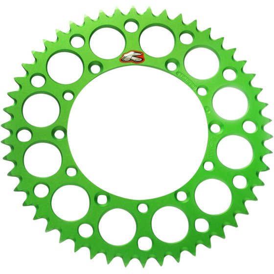 RM Z 250 (2004 - 2006) aluminum rear sprocket - 50 teeth green | RENTHAL