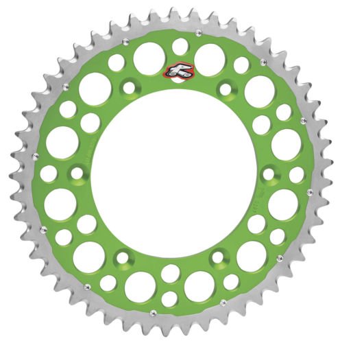 RM Z 250 (2004 - 2006) rear steel sprocket - 50 teeth - green | RENTHAL